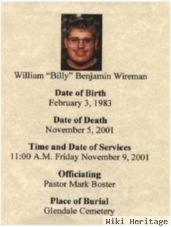 William 'billy' Benjamin Wireman