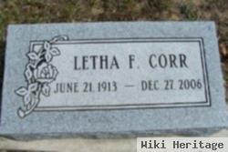 Letha F. Booth Corr