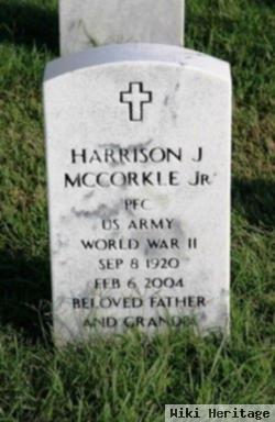 Harrison J Mccorkle, Jr