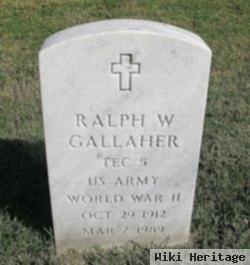 Ralph W Gallaher