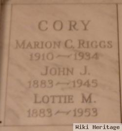 Marion C Cory Riggs