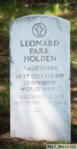 Leonard Park Holden