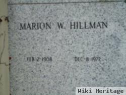 Marion W Hillman