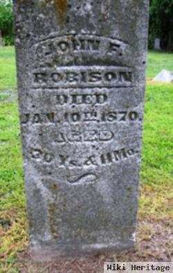 John F Robison