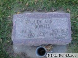 Judith Ann "judy" Bowles