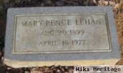 Mary Etta Frances Pence Lehan