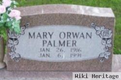 Mary Orwan Palmer