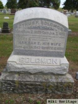 Cyrus F Solomon