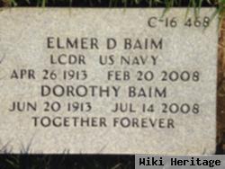 Lcdr Elmer Donald Baim