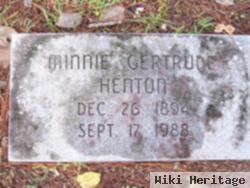 Minnie Gertrude Wall Henton