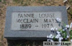 Fannie Louise Mcclain Mays