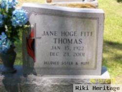 Jane Hoge Fite Thomas