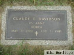 Claude E Davidson