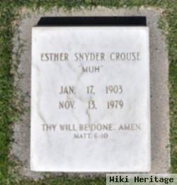 Esther Lucille Snyder Crouse