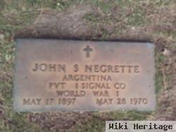 Pvt John S Negrette