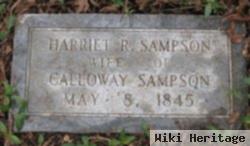Harriett R Sampson