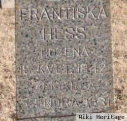 Frantiska "frances" Trecek Hess