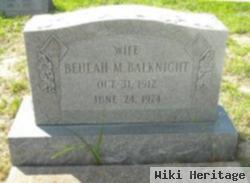 Beulah M. Balknight