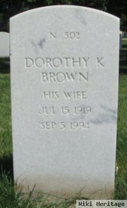 Dorothy K Riessen Brown