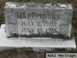 Matt Tubbs, Sr