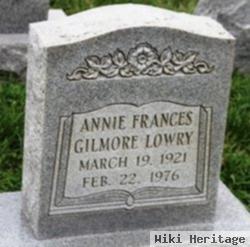 Annie Frances Gilmore Lowry