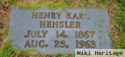 Henry Karl Hensler, Sr