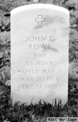 John G Rowe