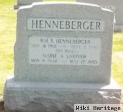 Marie A Shriver Henneberger