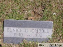 Eunice G Criddle