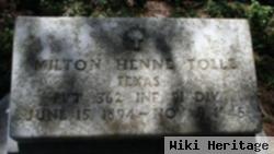 Pvt Milton Henne Tolle