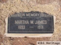 Martha W James