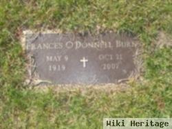 Frances O'donnell Burns