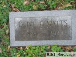 Olive G Watts