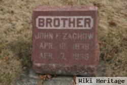 John F Zachow