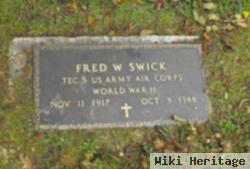 Fred W Swick