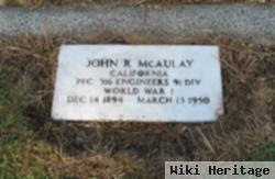 Pfc John R. Mcaulay