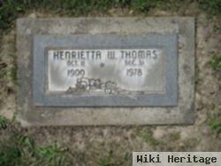 Henrietta W. Thomas