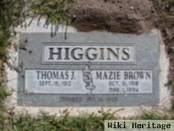 Ura Mae "mazie" Mills Higgins-Brown