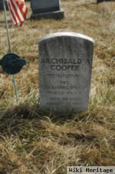 Archibald A Cooper