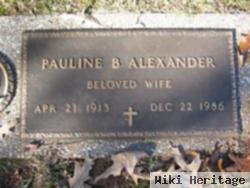 Pauline B Alexander