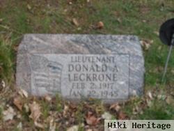 Lieut Donald A. Leckrone