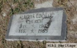 Alberta Lucille Leslie Church