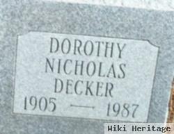 Dorothy Nicholas Decker