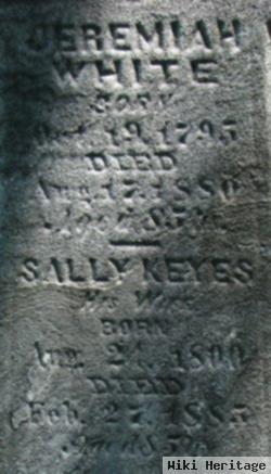 Sarah "sally" Keyes White