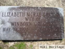 Elizabeth "libba" Mcrae Gregory