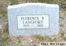 Florence B Langford