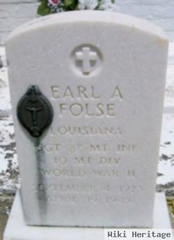 Sgt Earl A Folse