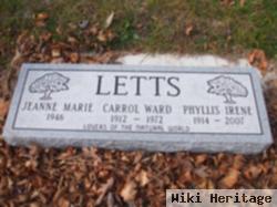 Phyllis Irene Eckard Letts