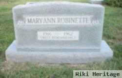 Mary Ann "annie" Robinette