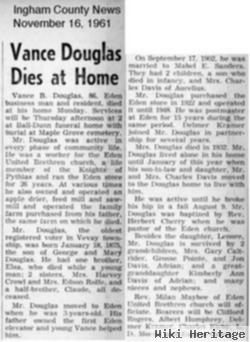 Vance B. Douglas